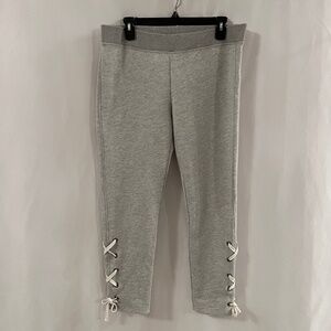 n:PHILANTHROPY  Lace Up Ankle Jogger Sweatpants Gray Size L